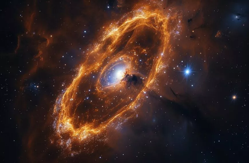 De James Webb-telescoop vereeuwigt een uitzonderlijk grote kosmische ring.